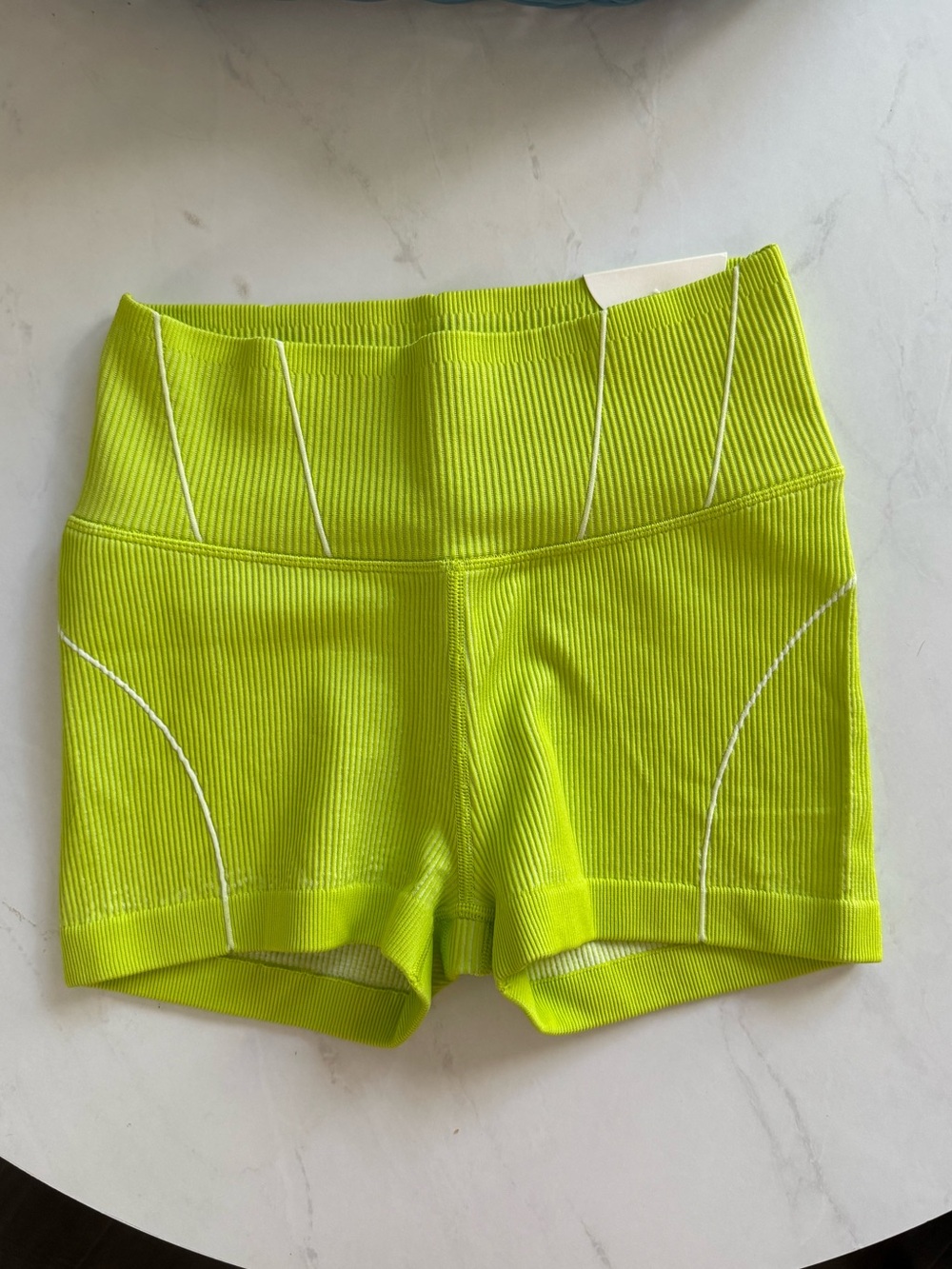 NWT Aerie Seamless Corset Bike Shorts Neon Lime